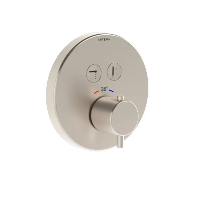 Artema AquaHeat AquaControl Round Ankastre Termostatik Banyo Bataryası (sıva üstü grubu) - 1