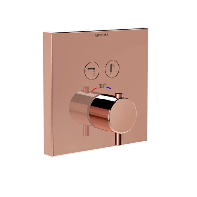 Artema AquaHeat AquaControl Square Ankastre Termostatik Banyo Bataryası (sıva üstü grubu) - 1