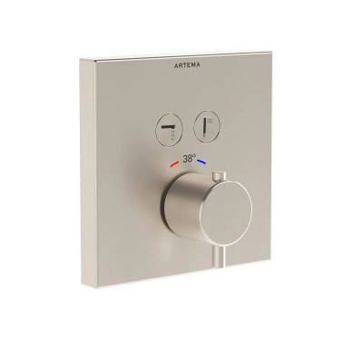 Artema AquaHeat AquaControl Square Ankastre Termostatik Banyo Bataryası (sıva üstü grubu) - 1