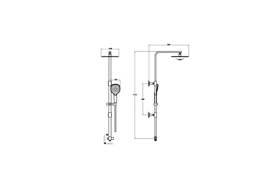 Artema Bliss Square 240 duş kolonu - Artema (1)