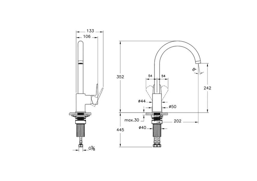 Artema Flow Soft Eviye Bataryası (C-tip) - Artema (1)