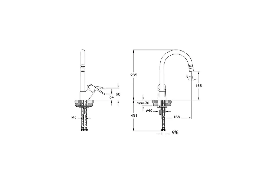 Artema Flow Soft Eviye Bataryası (C-tip, alçak) - Artema (1)