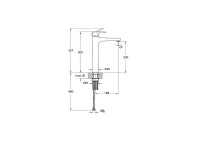 Artema Flow Square BluEco Lavabo Bataryası (çanak) - 2