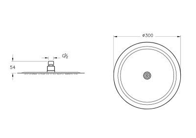Artema Lite LC duş başlığı (300mm) - 2