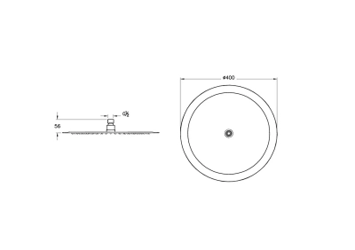 Artema Lite LC duş başlığı (400mm) - 2