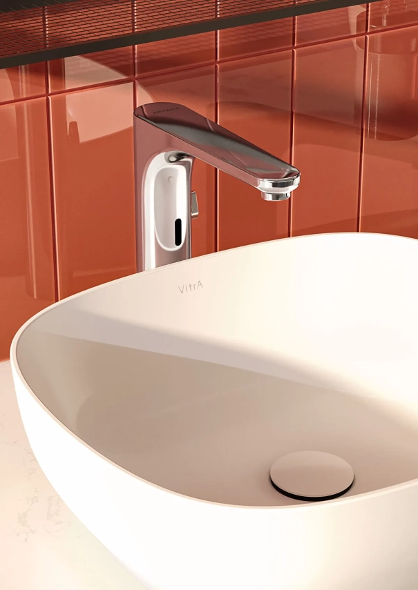 Artema Root Round Touch Free Temassız Lavabo Bataryası (çanak) (elektrikli, çift su girişli) - Artema (1)