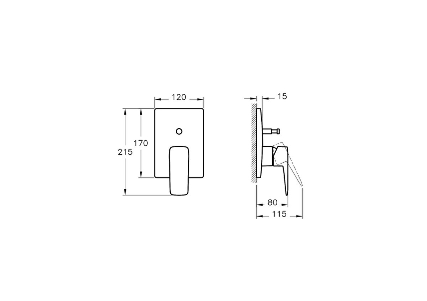 Artema Root Square Ankastre Banyo Bataryası (sıva üstü grubu) - Artema (1)