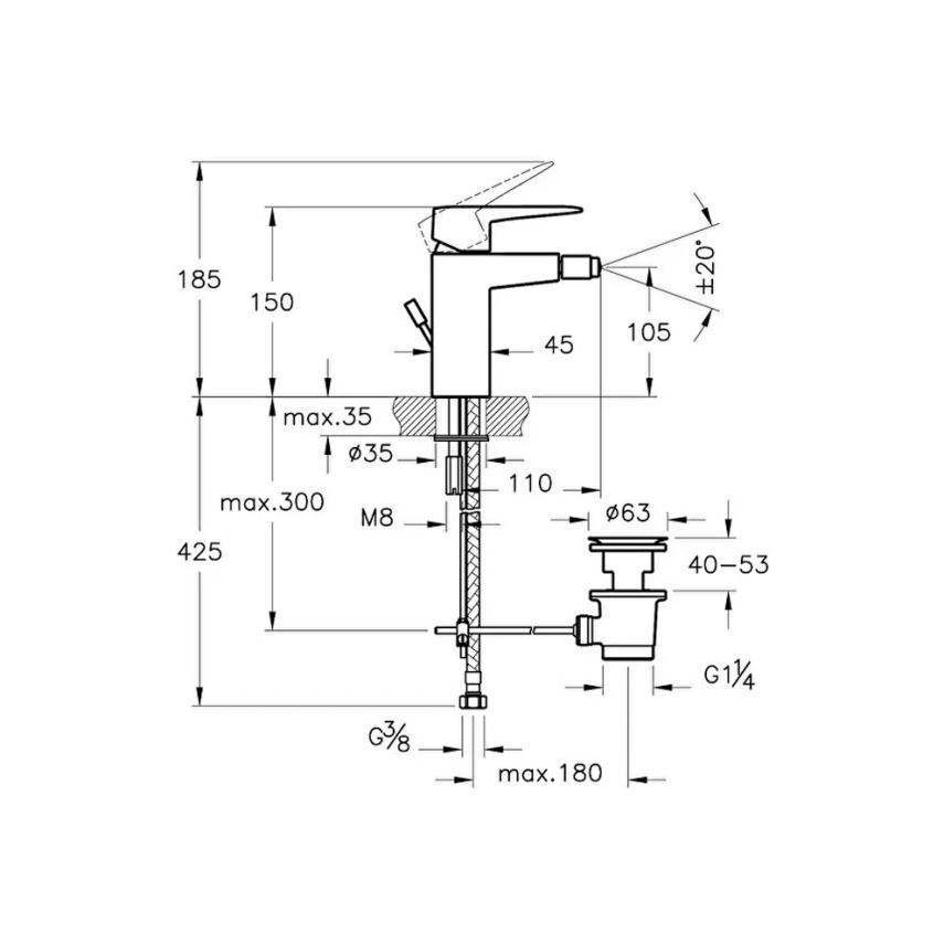 Artema Root Square Bide Bataryası (sifon kumandalı) - Artema (1)