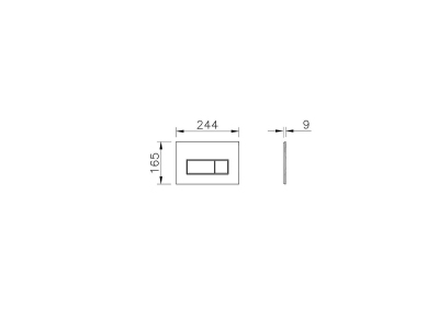 Artema Root Square Kumanda Paneli, Fırçalı nikel - 4