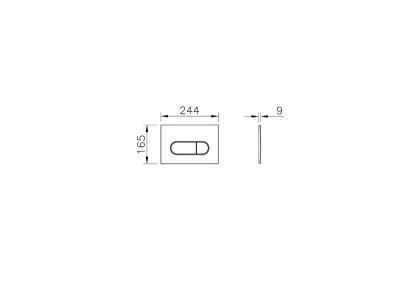 Artema Root Square Kumanda Paneli, Parlak krom - 12