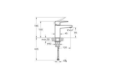 Artema Root Square Lavabo Bataryası - 8