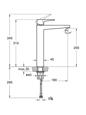 Artema Root Square Lavabo Bataryası (çanak) - 2