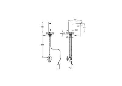Artema Root Square Touch Free Temassız Lavabo Bataryası (elektrikli, tek su girişli) - 4