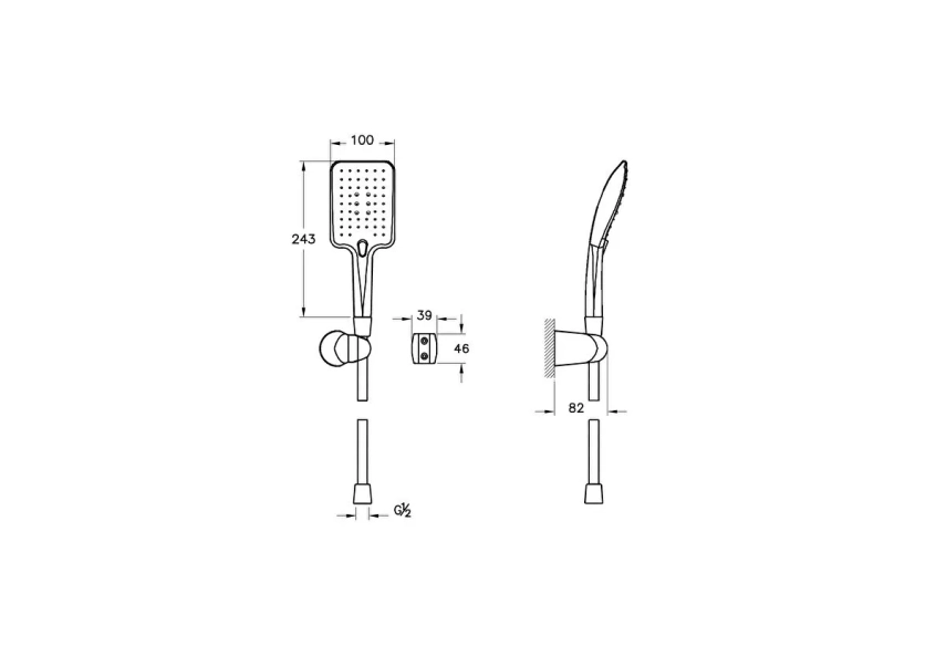 Artema Shine Square 3F El Duşu Takımı - Artema (1)