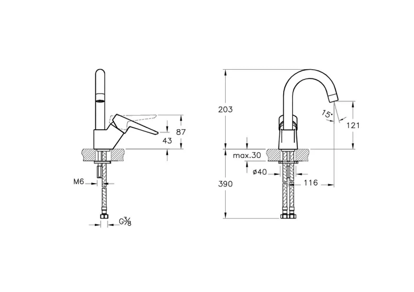 Artema Solid S Lavabo Bataryası (döner borulu) - Artema (1)