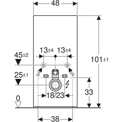 Geberit Monolith Plus Asma Klozet Modülü – 101 cm, Kum Grisi Cam - 2