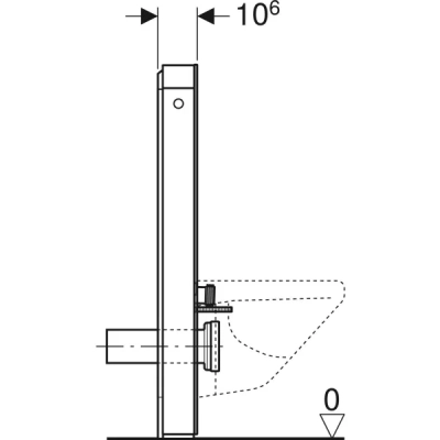 Geberit Monolith Plus Asma Klozet Modülü – 101 cm, Siyah Cam - 3