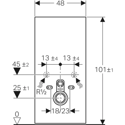 Geberit Monolith Asma Klozet Rezervuar Modülü – 101 cm, Kum Grisi Cam - 4