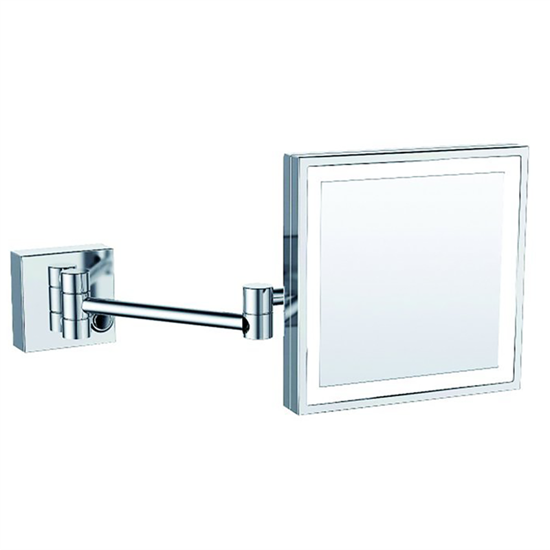 Bocchi Ayna Çift Kollu Led Işıklı Kare 3X Krom - Bocchi (1)