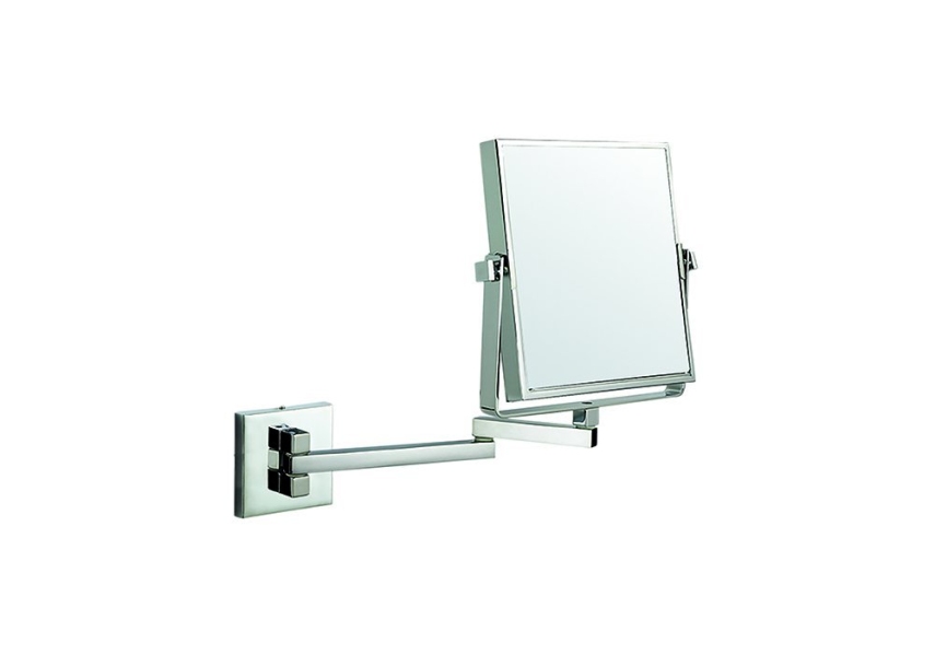 Bocchi Ayna Çift Yönlü Çift Kollu Kare 3X Krom - Bocchi