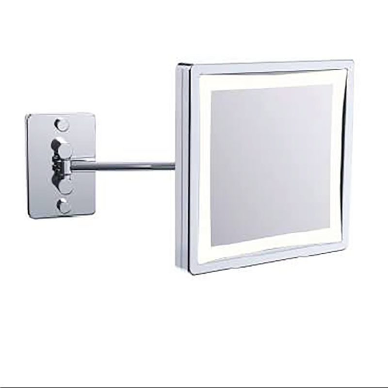 Bocchi Ayna Çift Yönlü Çift Kollu Kare 3x, Krom - Bocchi