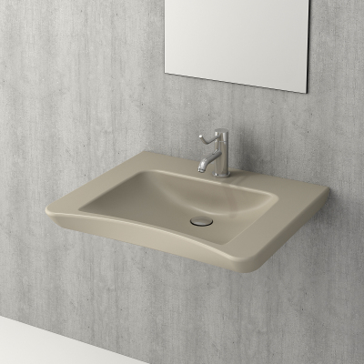 Bocchi Bedensel Engelli Lavabosu 65 cm, Mat Kaşmir - 1