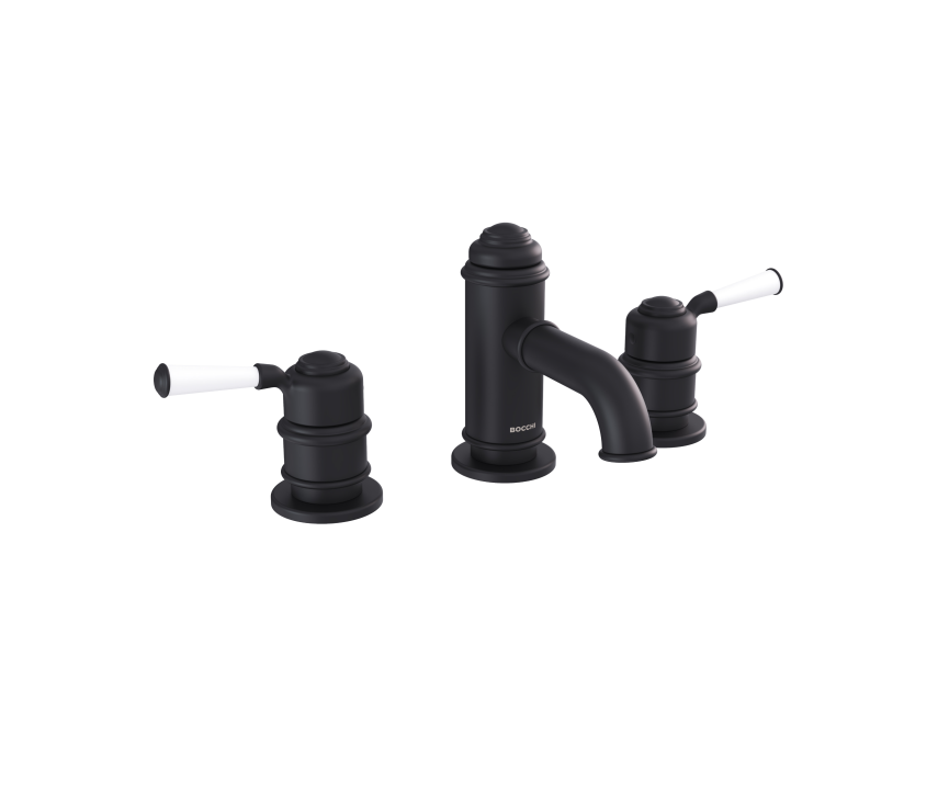 Bocchi Burlington Antik Siyah Üç Delikli Lavabo Bataryası - Bocchi