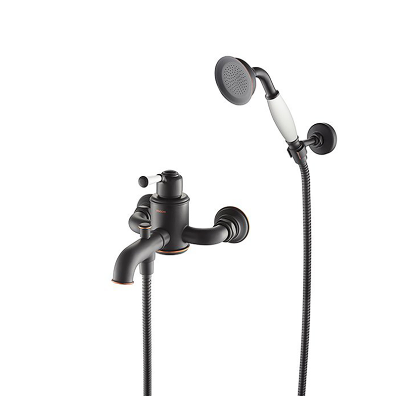 Bocchi Burlington Banyo Bataryası ve El Duşu Seti Antik Siyah - Bocchi (1)