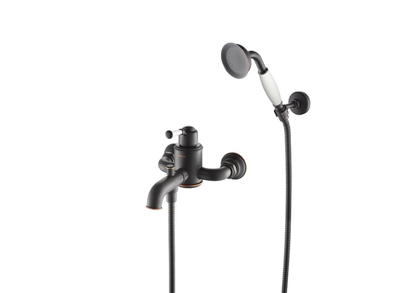 Bocchi Burlington Banyo Bataryası ve El Duşu Seti Antik Siyah - Bocchi