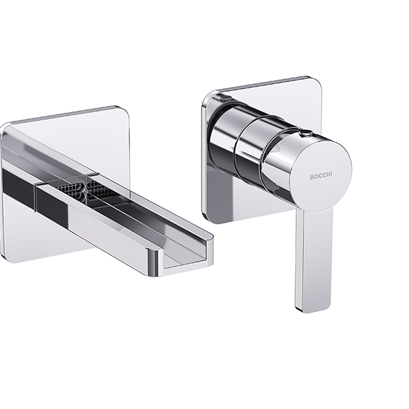Bocchi Canyon Çift Delikli Krom Ankastre Lavabo Bataryası - Bocchi (1)
