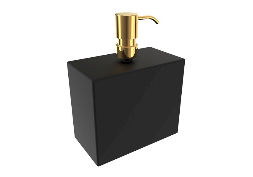 Bocchi Catanıa Sıvı Sabunluk T. Ü. Siyah Cam Altın - Bocchi