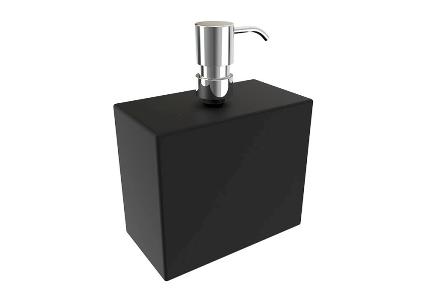 Bocchi Catanıa Sıvı Sabunluk T. Ü. Siyah Cam Krom - Bocchi