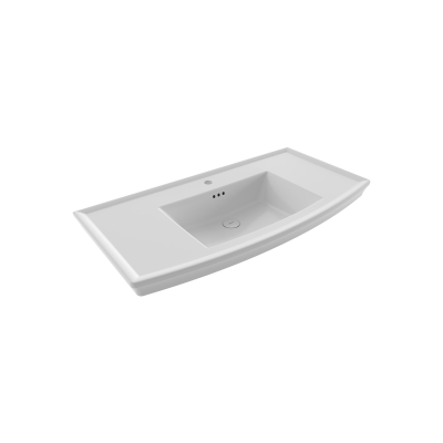 Bocchi Classico Lavita Lavabo 100 cm Parlak Beyaz - 1