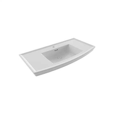 Bocchi Classico Lavita Lavabo 100 cm Parlak Beyaz - 2