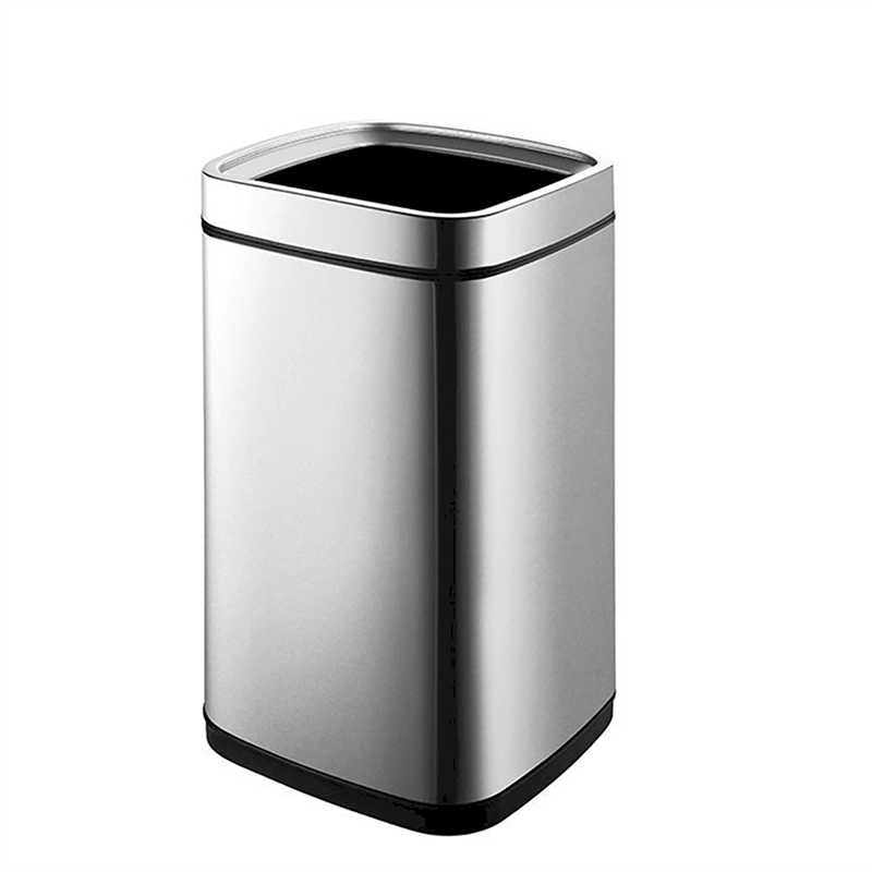 Bocchi Çöp Kovası Kare Çemberli 9Lt Krom - Bocchi (1)