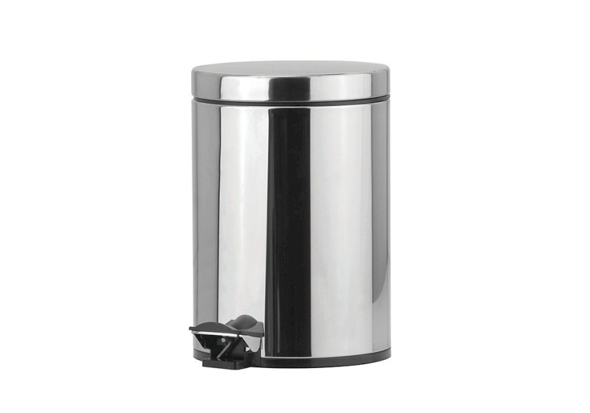 Bocchi Çöp Kovası Pedallı 3Lt Krom - Bocchi