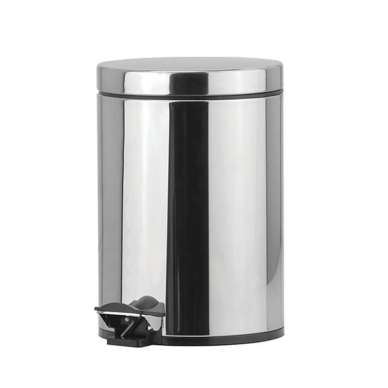 Bocchi Çöp Kovası Pedallı 3Lt Krom - Bocchi (1)