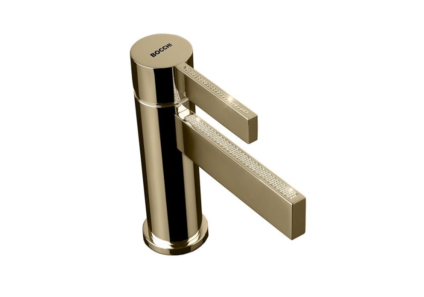 Bocchi Cube Crystal Altın Lavabo Bataryası - Bocchi