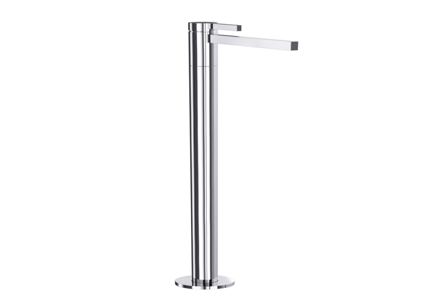 Bocchi Cube Yerden Krom Lavabo Bataryası - Bocchi