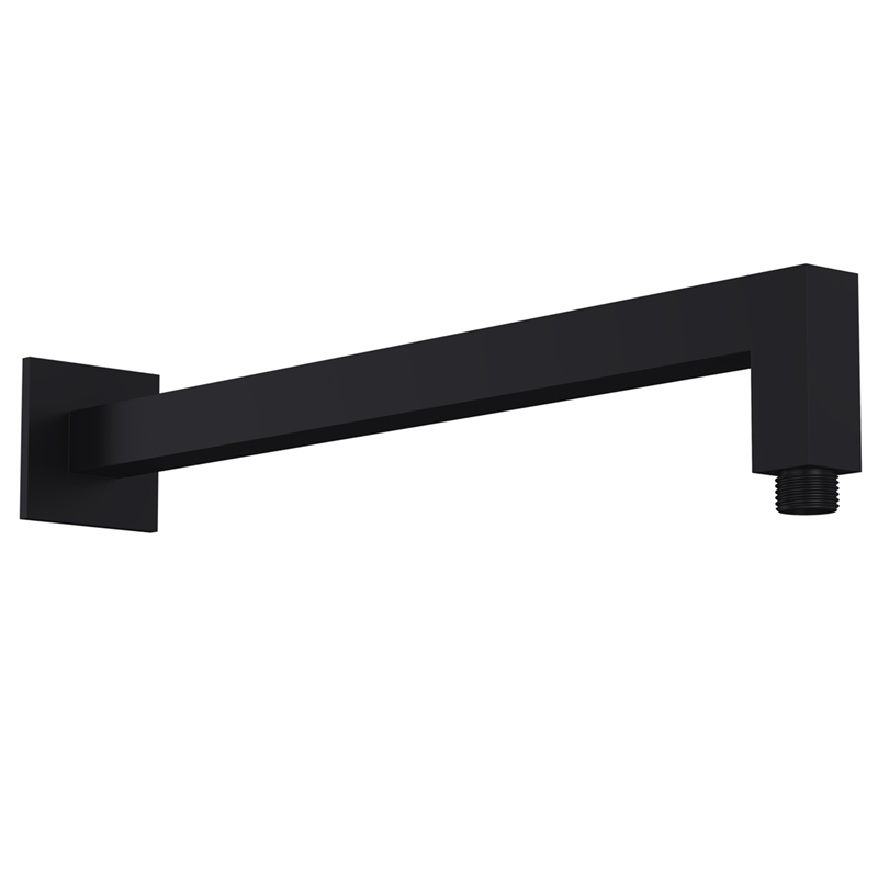 Bocchi Duvardan Tepe Duşu Kolu, 400 mm Mat Siyah - Bocchi