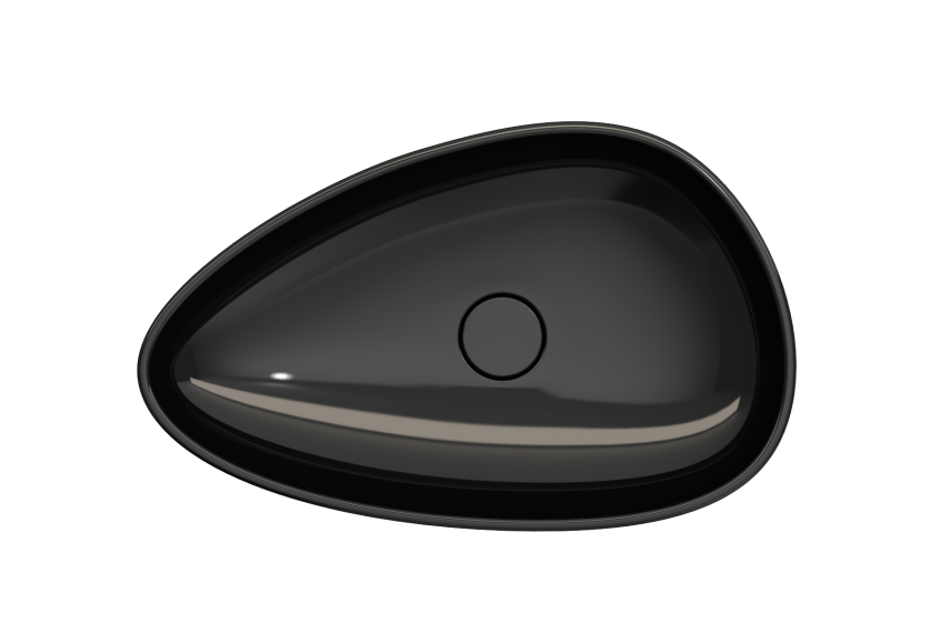 Bocchi Etna 58 cm Çanak Lavabo Parlak Siyah - Bocchi (1)