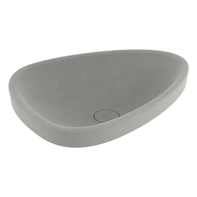 Bocchi Etna 58 cm Tezgah Üstü Lavabo Mat Beton - 3