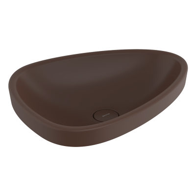 Bocchi Etna 58 cm Tezgah Üstü Lavabo Mat Kahve - 2