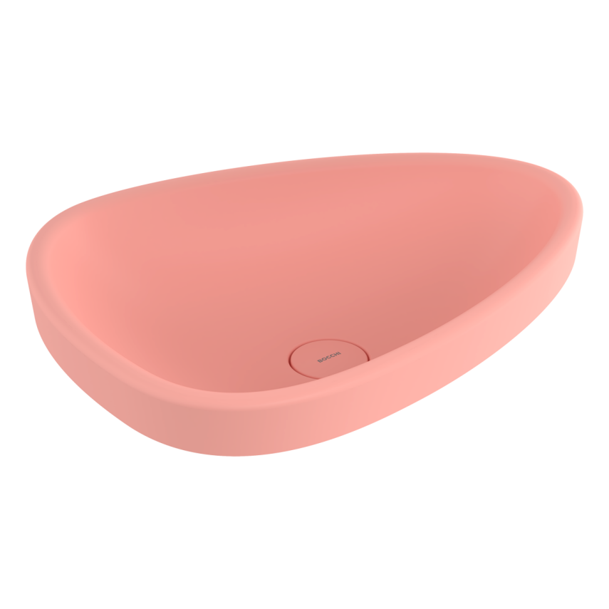 Bocchi Etna 58 cm Tezgah Üstü Lavabo Mat Somon - Bocchi