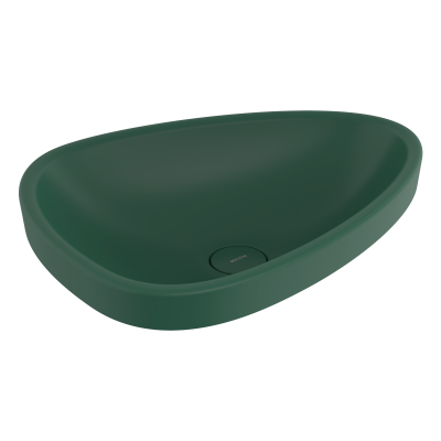 Bocchi Etna 58 cm Tezgah Üstü Lavabo Mat Yeşil - 1