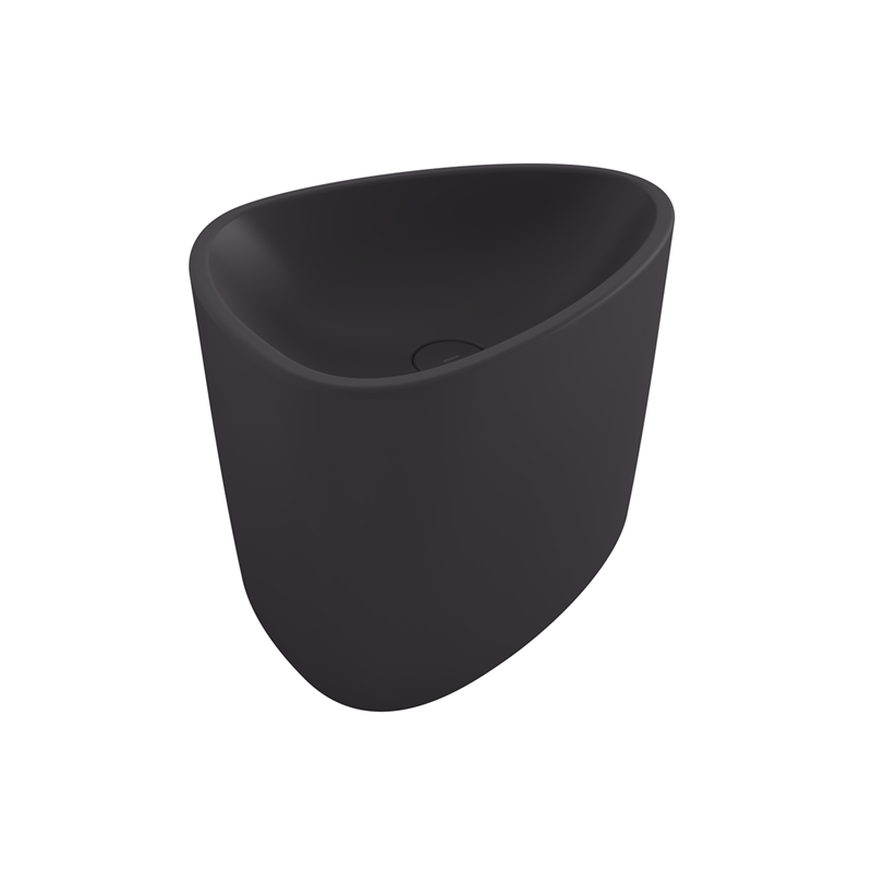 Bocchi Etna 58 cm Tezgah Üstü Monoblok Lavabo Mat Antrasit - Bocchi (1)