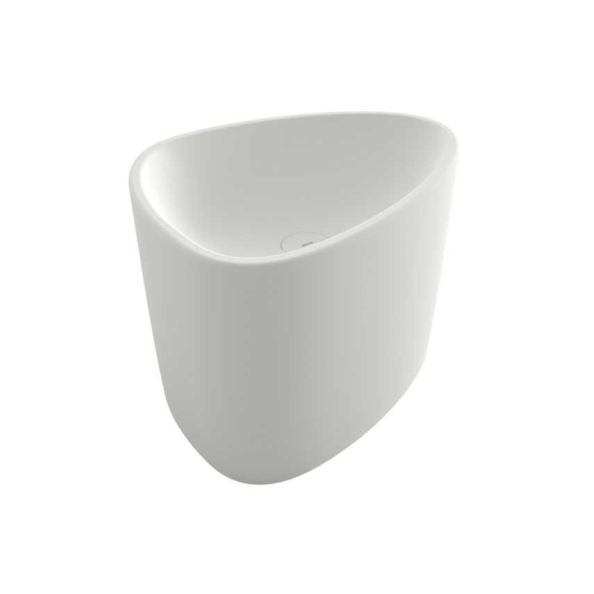 Bocchi Etna 58 cm Tezgah Üstü Monoblok Lavabo Mat Beyaz - Bocchi