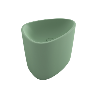 Bocchi Etna 58 cm Tezgah Üstü Monoblok Lavabo Mat Mint Yeşil - 3