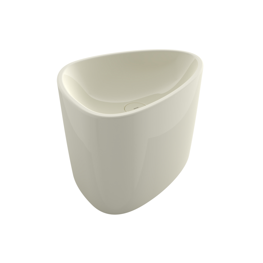 Bocchi Etna 58 cm Tezgah Üstü Monoblok Lavabo Parlak Bisküvi - Bocchi