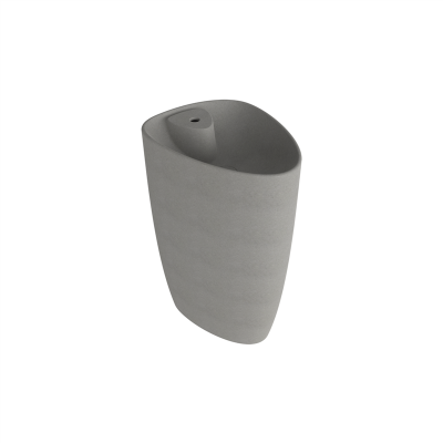 Bocchi Etna Monoblok Lavabo 58 cm Batarya Banklı Mat Beton - 3